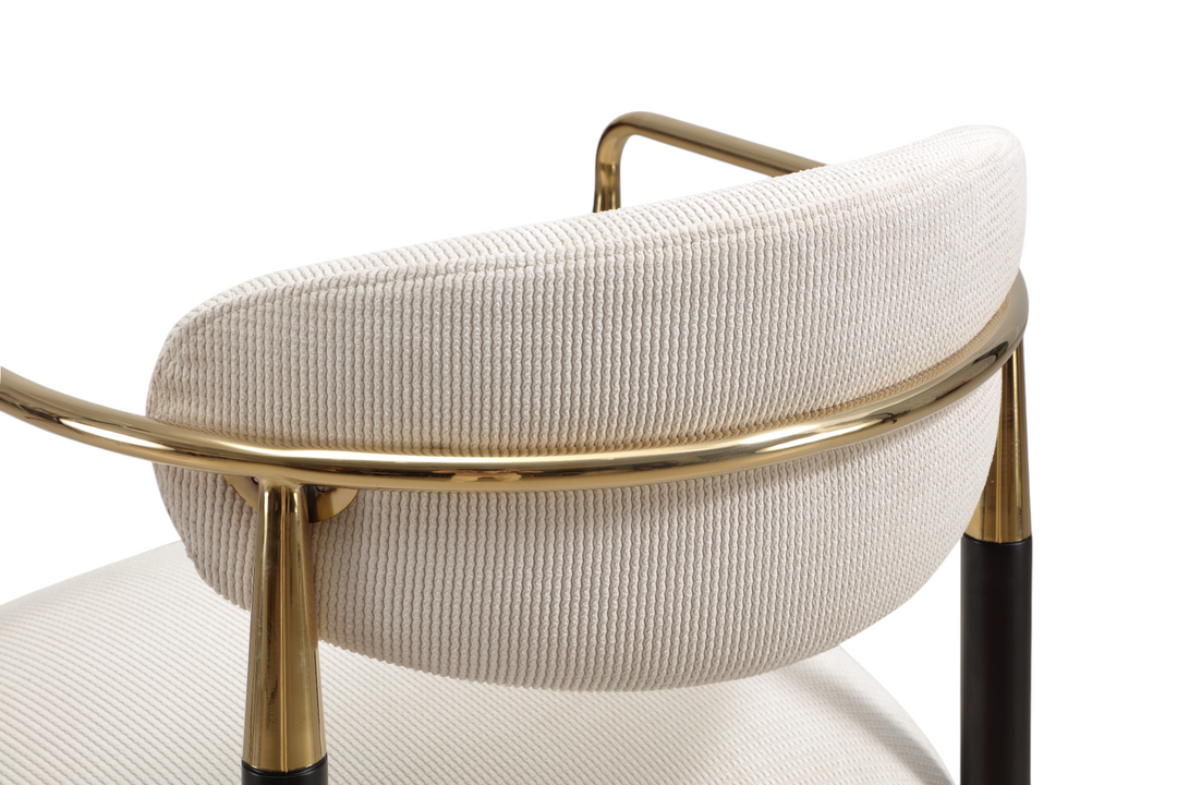 Rhodes Bar Stool Beige Fabric - Future Classics Furniture