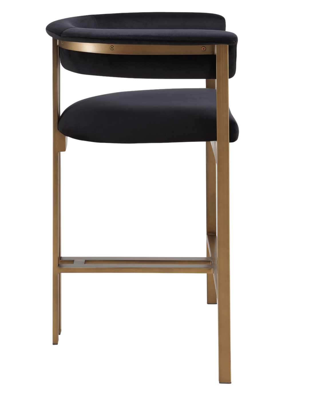 Sheikh Bar Stool Black Velvet - Future Classics Furniture