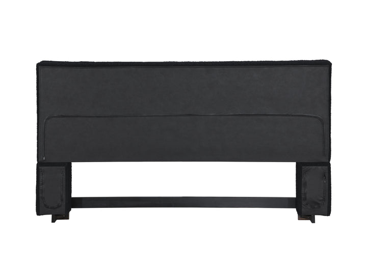 Highlands King Bed Black Boucle - Future Classics Furniture