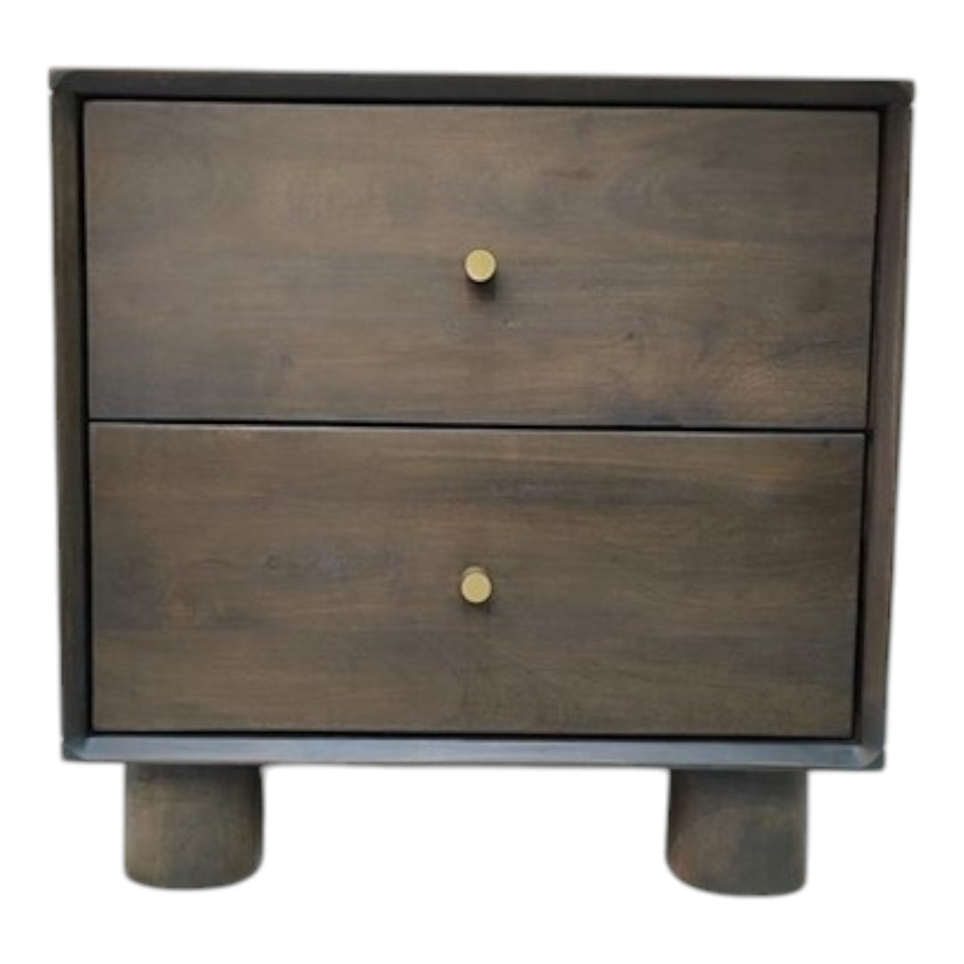 Chateau Bedside Table Rustic Brown - Future Classics Furniture