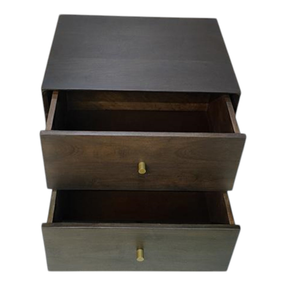 Chateau Bedside Table Rustic Brown - Future Classics Furniture