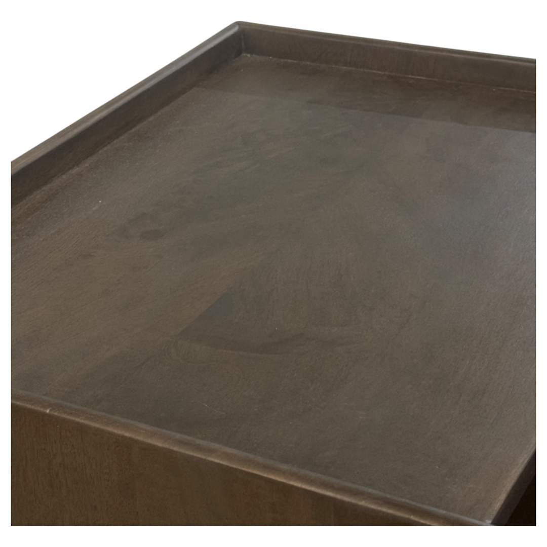 Regalia Bedside Table Rustic Brown - Future Classics Furniture