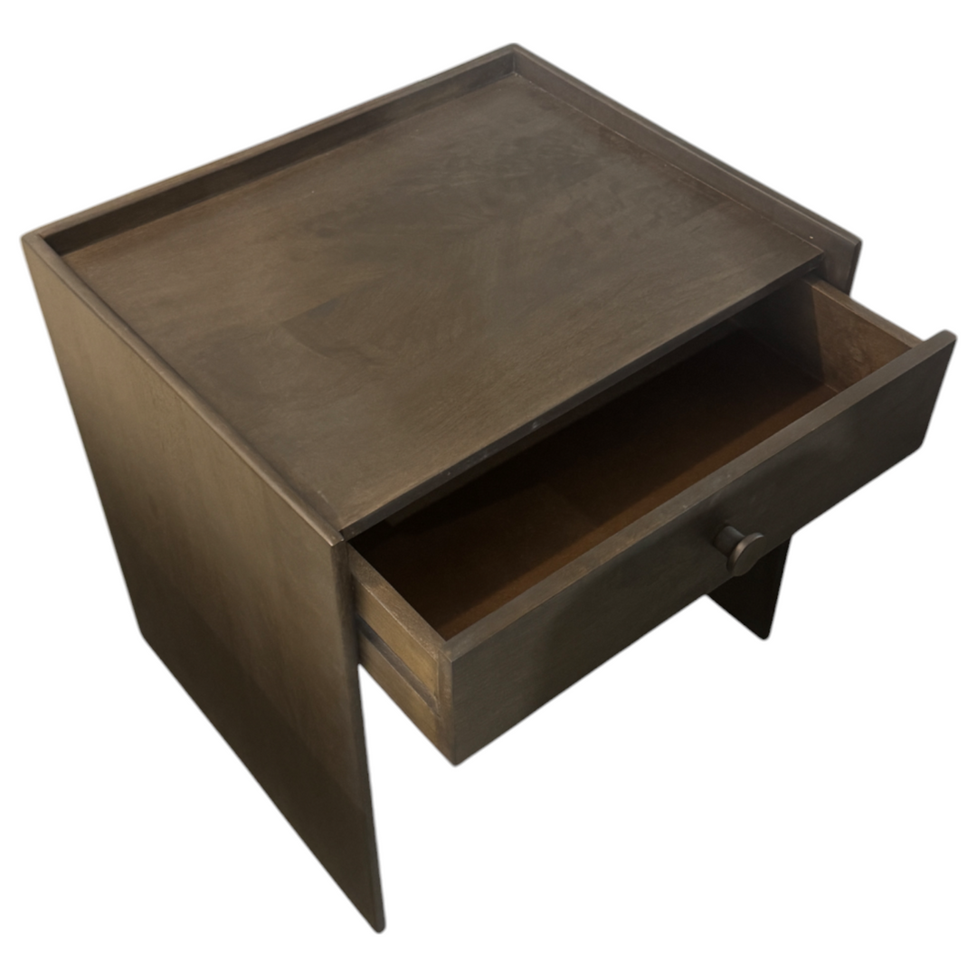 Regalia Bedside Table Rustic Brown - Future Classics Furniture
