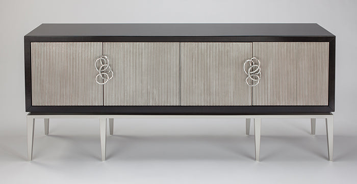 Chopin Entertainment Buffet Black/Silver - Future Classics Furniture