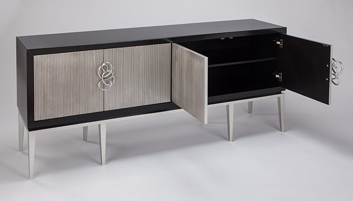 Chopin Entertainment Buffet Black/Silver - Future Classics Furniture