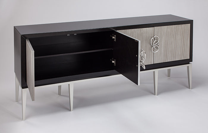 Chopin Entertainment Buffet Black/Silver - Future Classics Furniture
