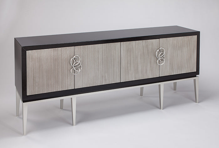 Chopin Entertainment Buffet Black/Silver - Future Classics Furniture