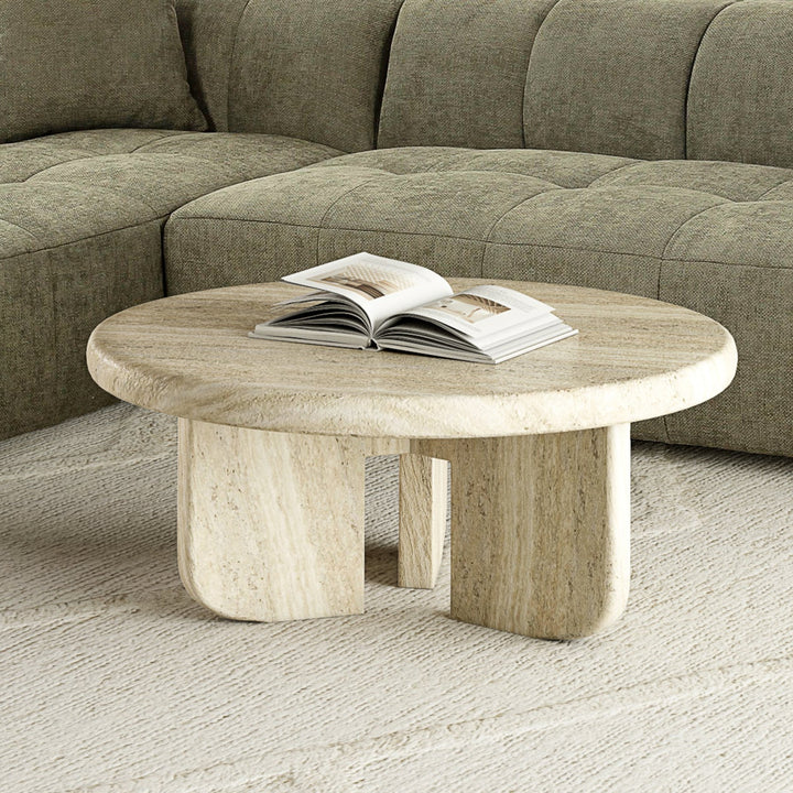 Italiano Coffee Table Travertine Finish - Future Classics Furniture