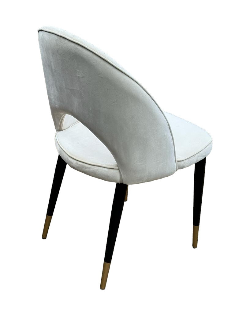 Bourdain Dining Chair Beige Velvet - Future Classics Furniture