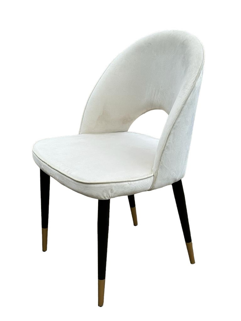 Bourdain Dining Chair Beige Velvet - Future Classics Furniture