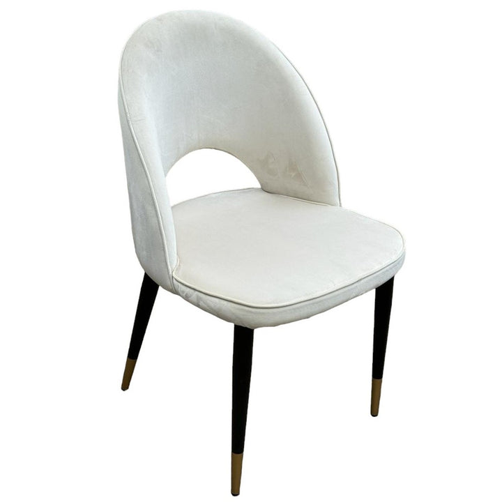 Bourdain Dining Chair Beige Velvet - Future Classics Furniture