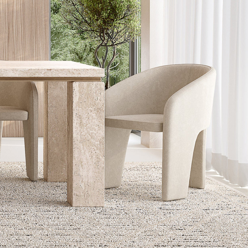 Isabella Dining Chair Mushroom Leather Look - Future Classics Furniture