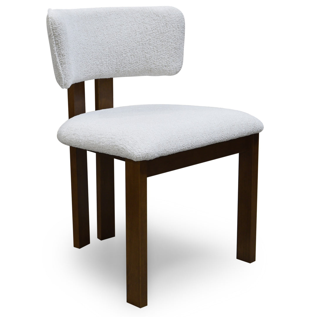 Milanese Walnut Dining Chair Textured Beige - Future Classics Furniture