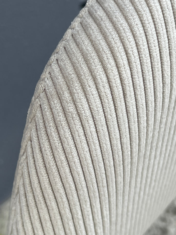 Nell Dining Chair Beige Velvet - Black Frame - Future Classics Furniture