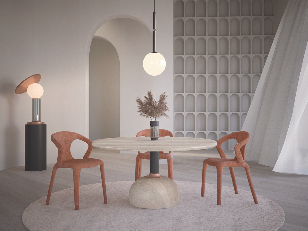 Profile Dining Chair Burnt Orange - Future Classics Furniture