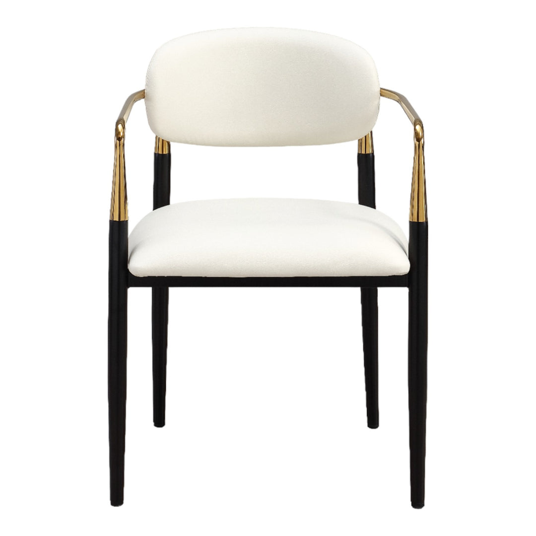 Rhodes White Vegan Leather Dining Chair - Future Classics Furniture