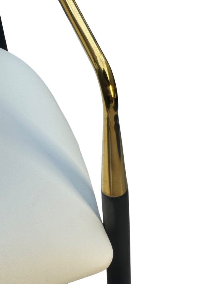 Rhodes White Vegan Leather Dining Chair - Future Classics Furniture