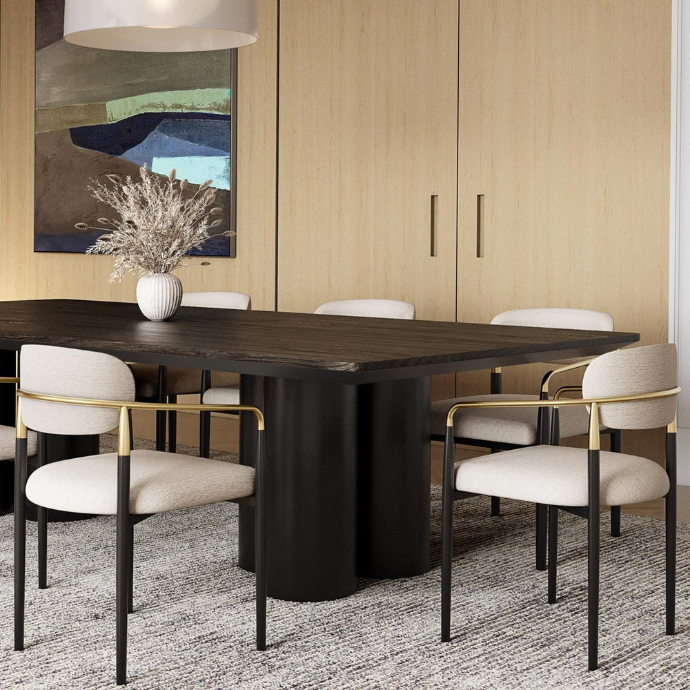 Rhodes White Vegan Leather Dining Chair - Future Classics Furniture