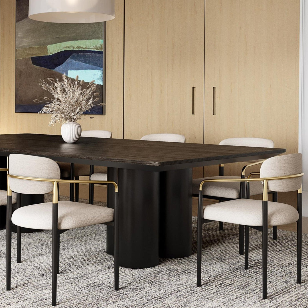 Rhodes White Vegan Leather Dining Chair - Future Classics Furniture