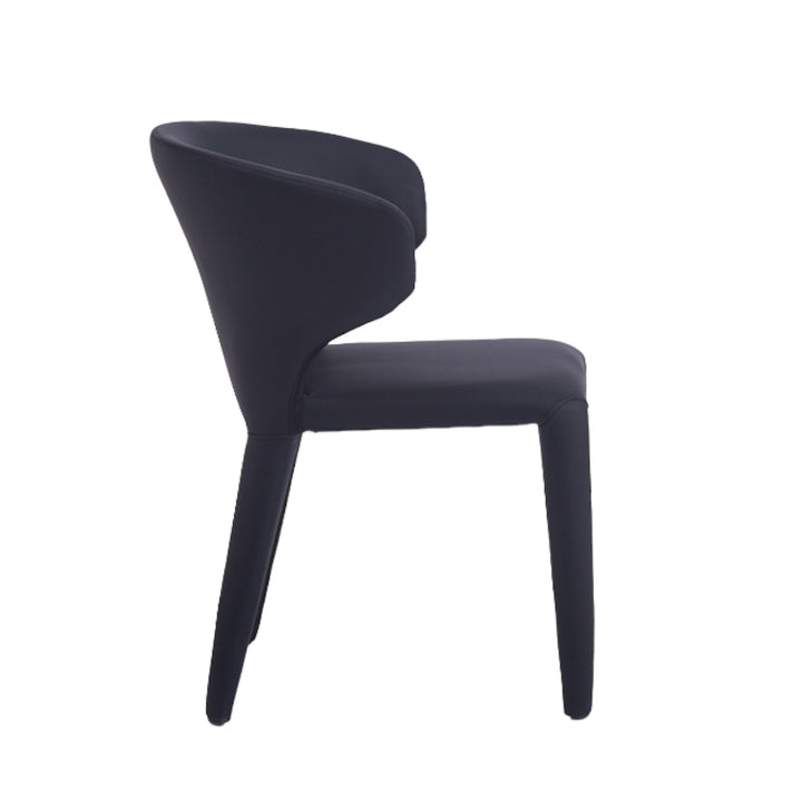 Romano Dining Chair Black Leather Look - Future Classics Furniture