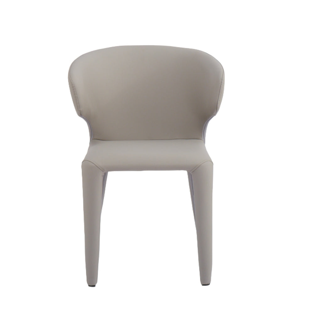 Romano Dining Chair Light Grey/Beige Leather Look - Future Classics Furniture