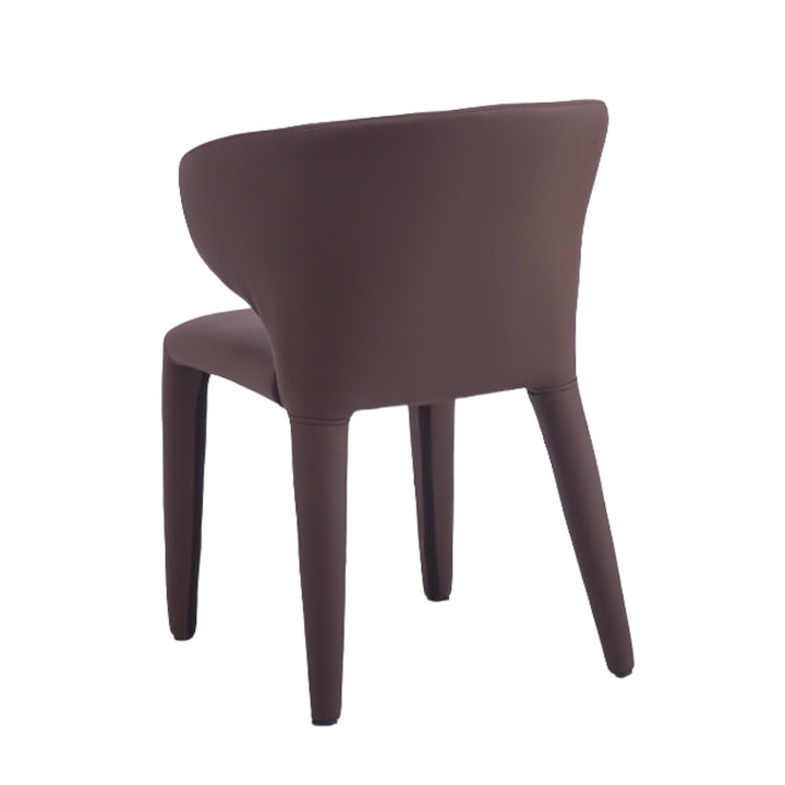 Romano Dining Chair Plum Leather Look - Future Classics Furniture