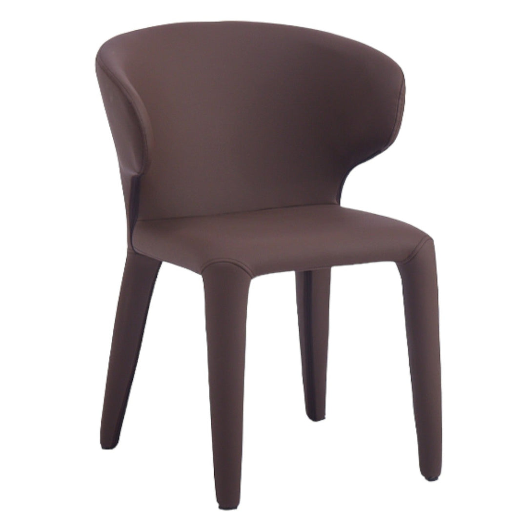 Romano Dining Chair Plum Leather Look - Future Classics Furniture