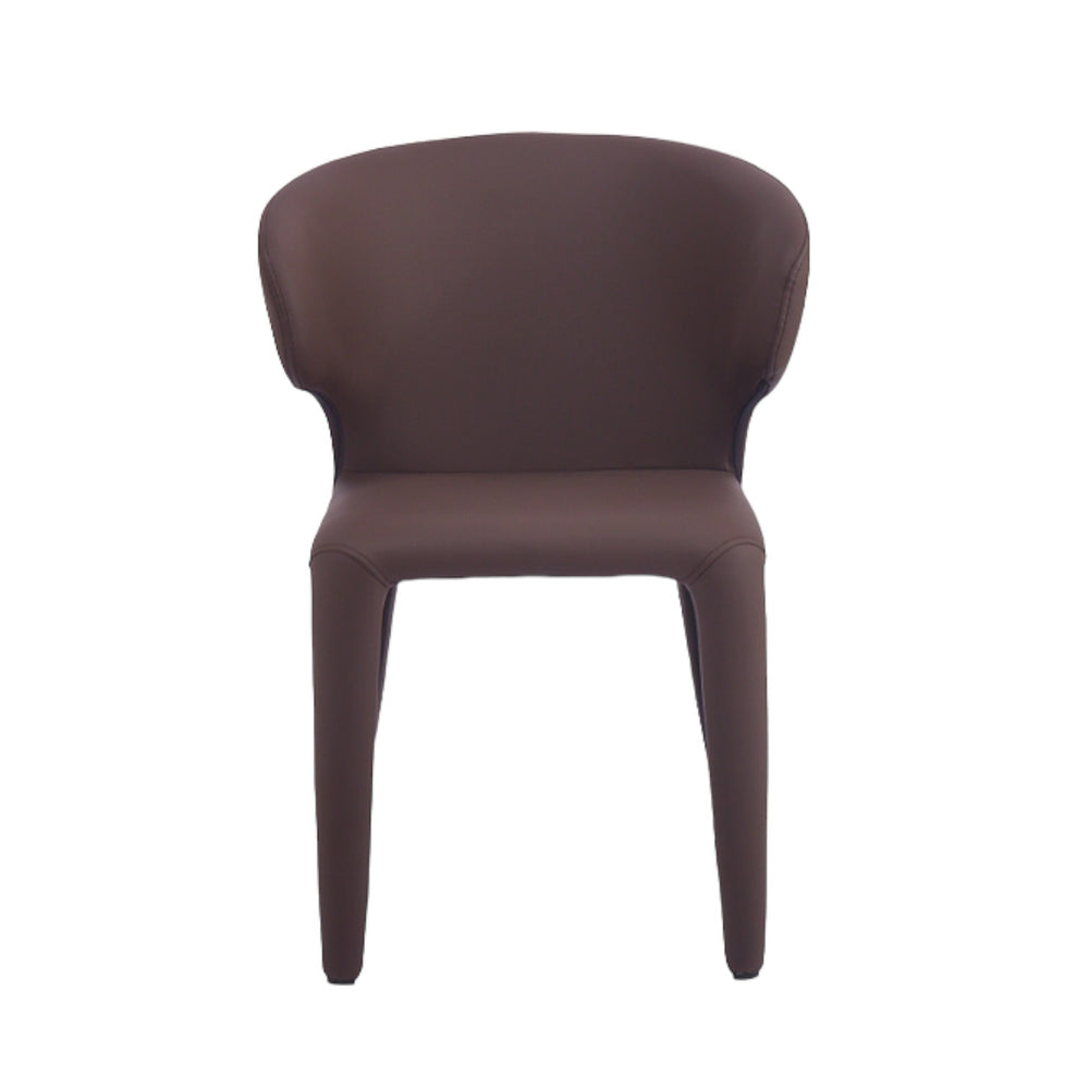 Romano Dining Chair Plum Leather Look - Future Classics Furniture