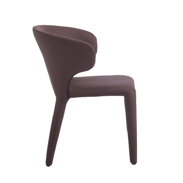 Romano Dining Chair Plum Leather Look - Future Classics Furniture