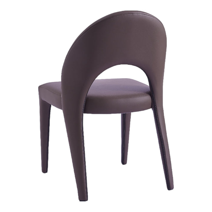 Serena Dining Chair Plum Leather Look - Future Classics Furniture