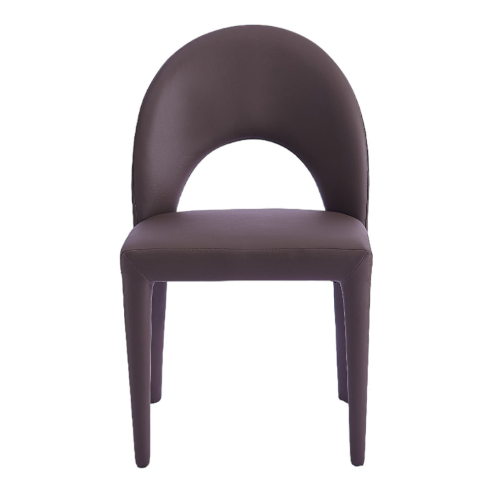 Serena Dining Chair Plum Leather Look - Future Classics Furniture