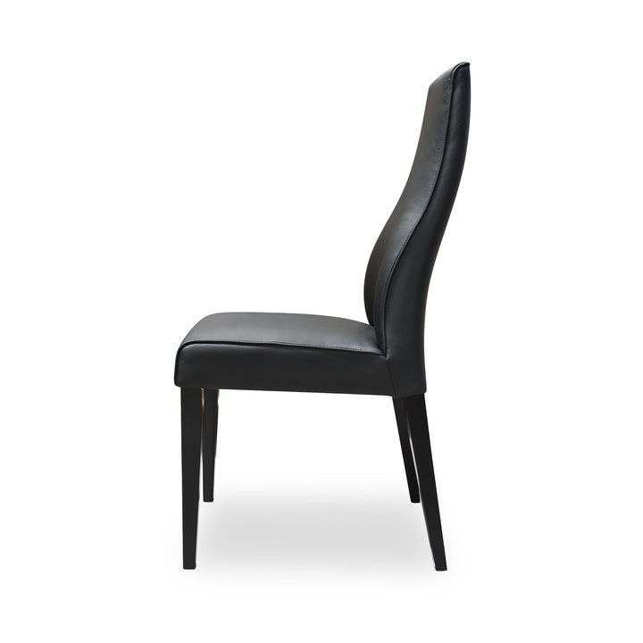 Yakuza Dining Chair Black Leather - Future Classics Furniture