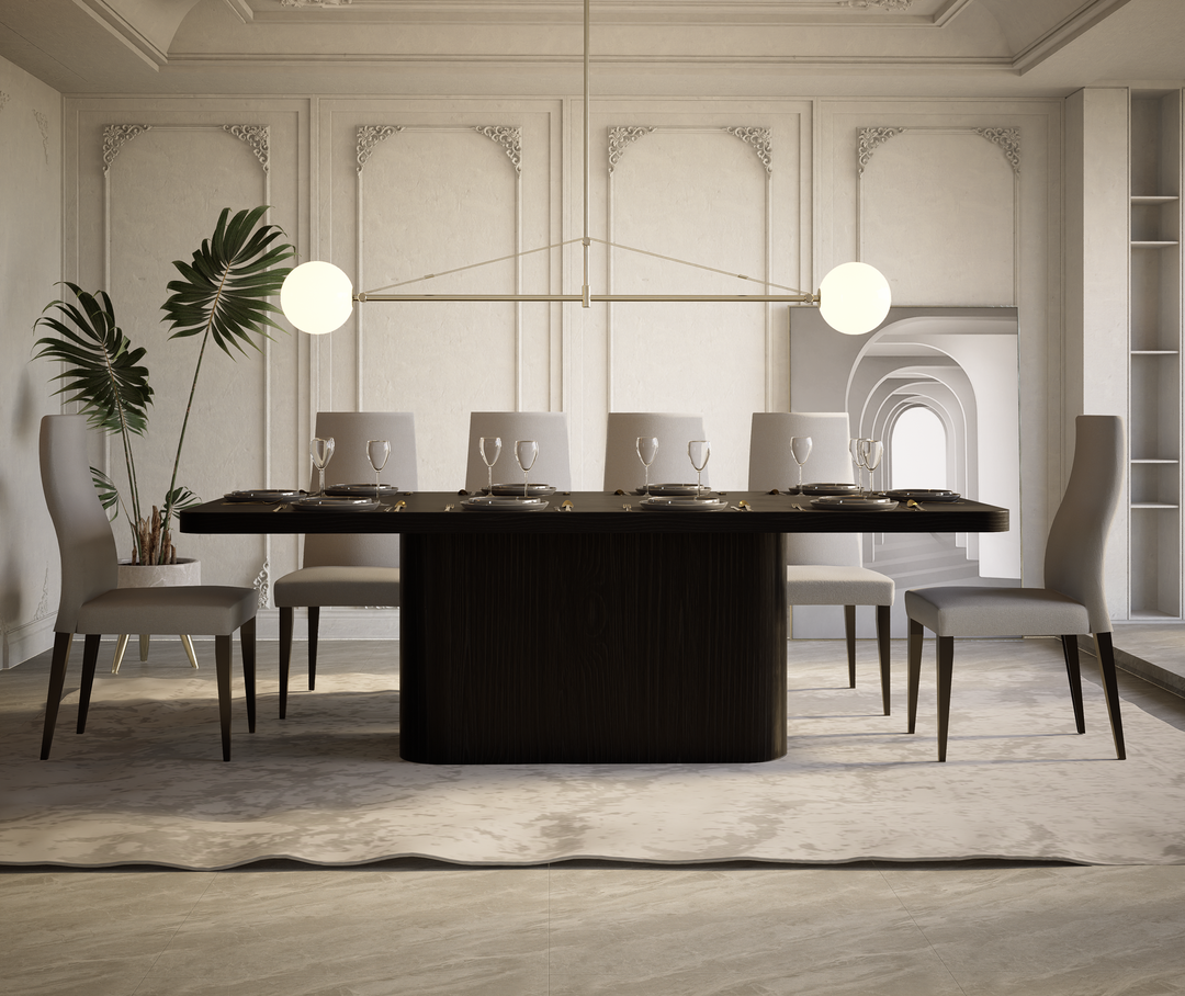 Yakuza Dining Chair Ecru Leather - Future Classics Furniture