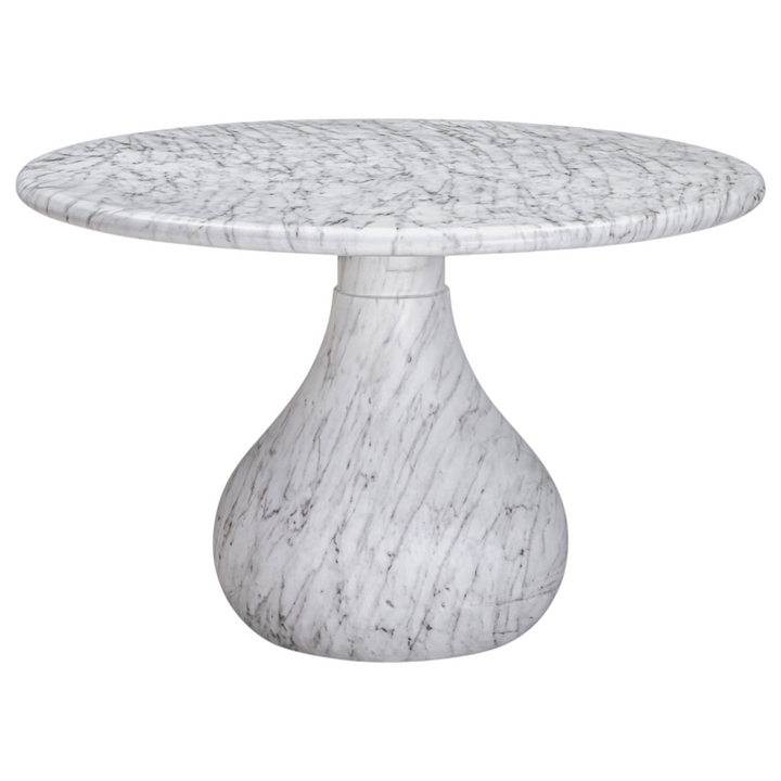 Aqua Round Dining Table Marble Finish - 1.2m - Future Classics Furniture