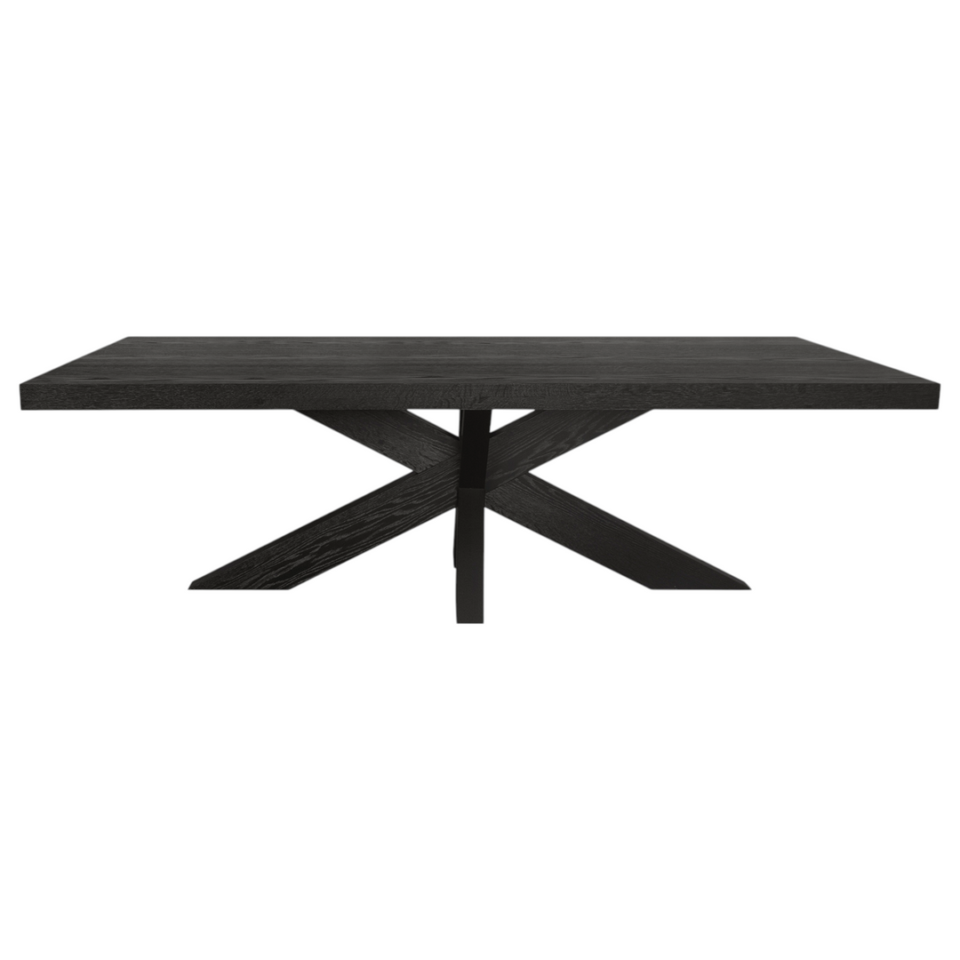 Cubano Rectangle Dining Table Black - 2.4m - Future Classics Furniture