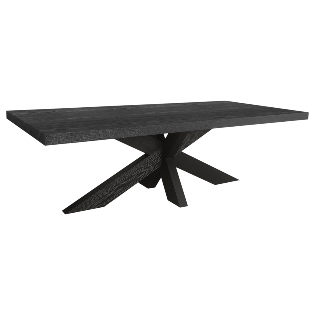 Cubano Rectangle Dining Table Black - 2.4m - Future Classics Furniture