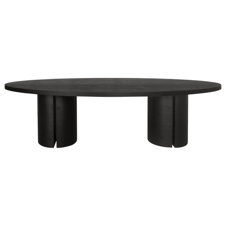Luigi Oval Dining Table Black - 2.7m - Future Classics Furniture