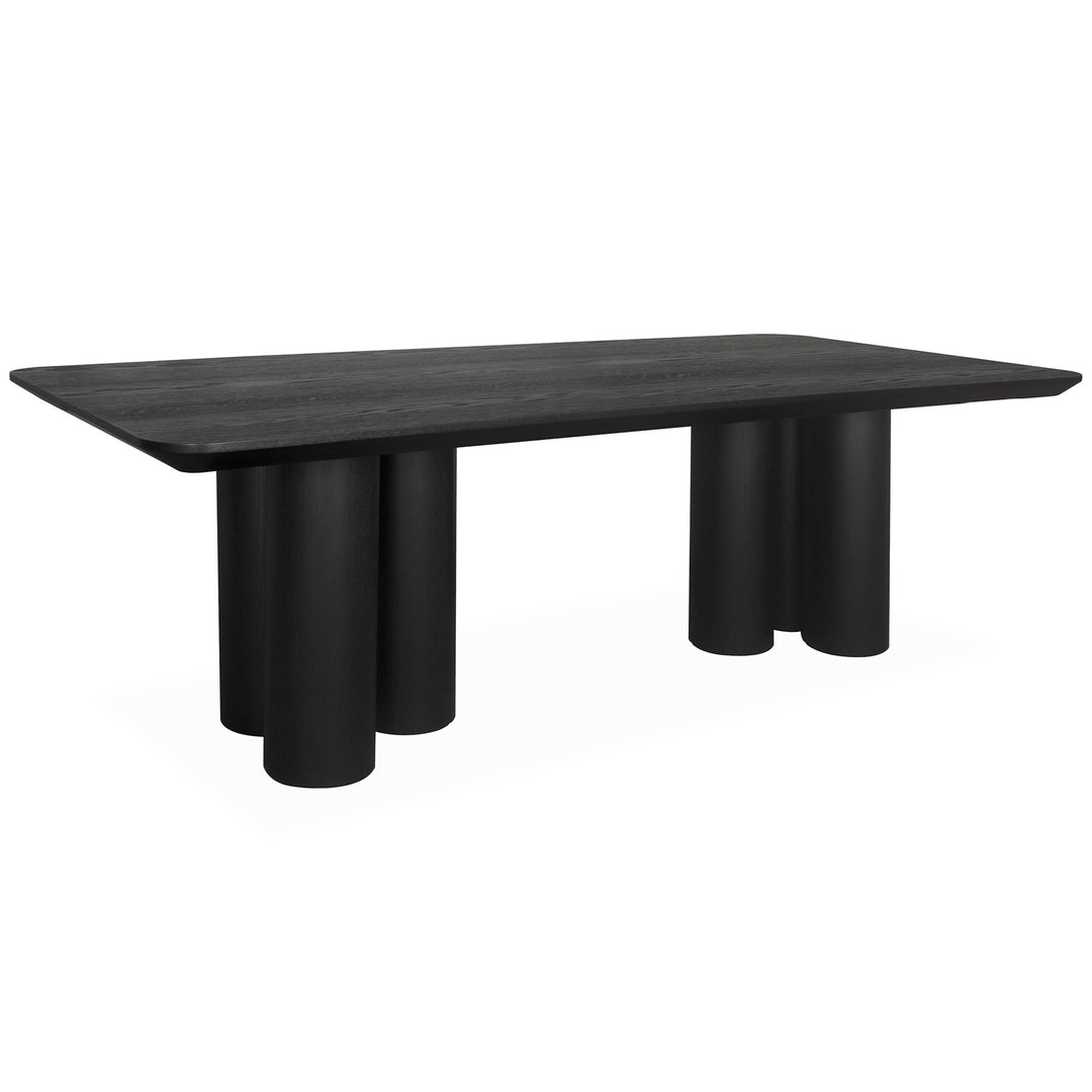 Trio Dining Table Black - 2.4m - Future Classics Furniture