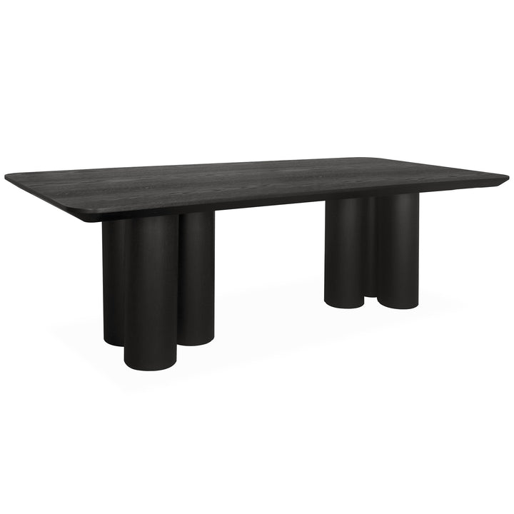 Trio Dining Table Black - 2.4m - Future Classics Furniture