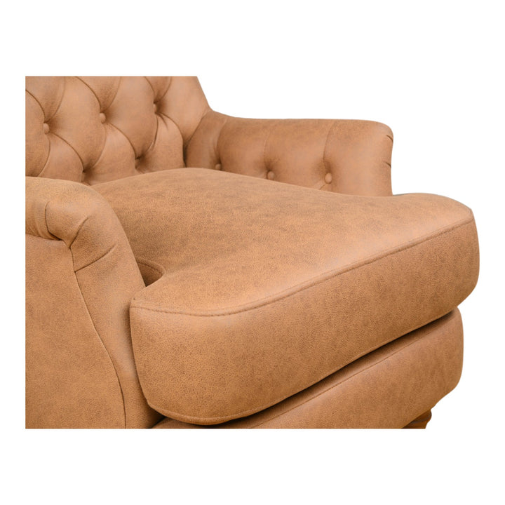 Buckingham Chair Tan Leather Look - Future Classics Furniture