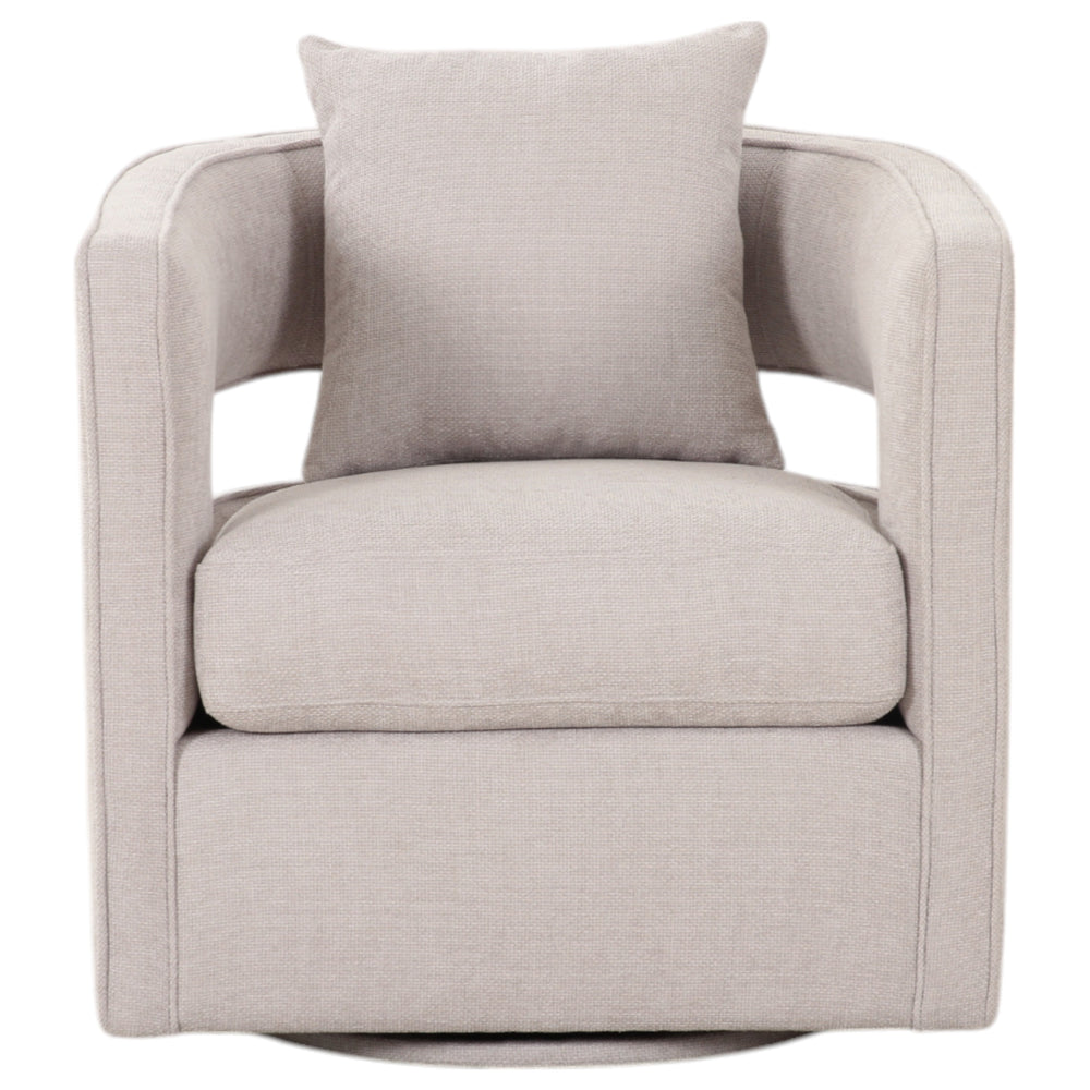Rhonda Swivel Chair Beige - Future Classics Furniture