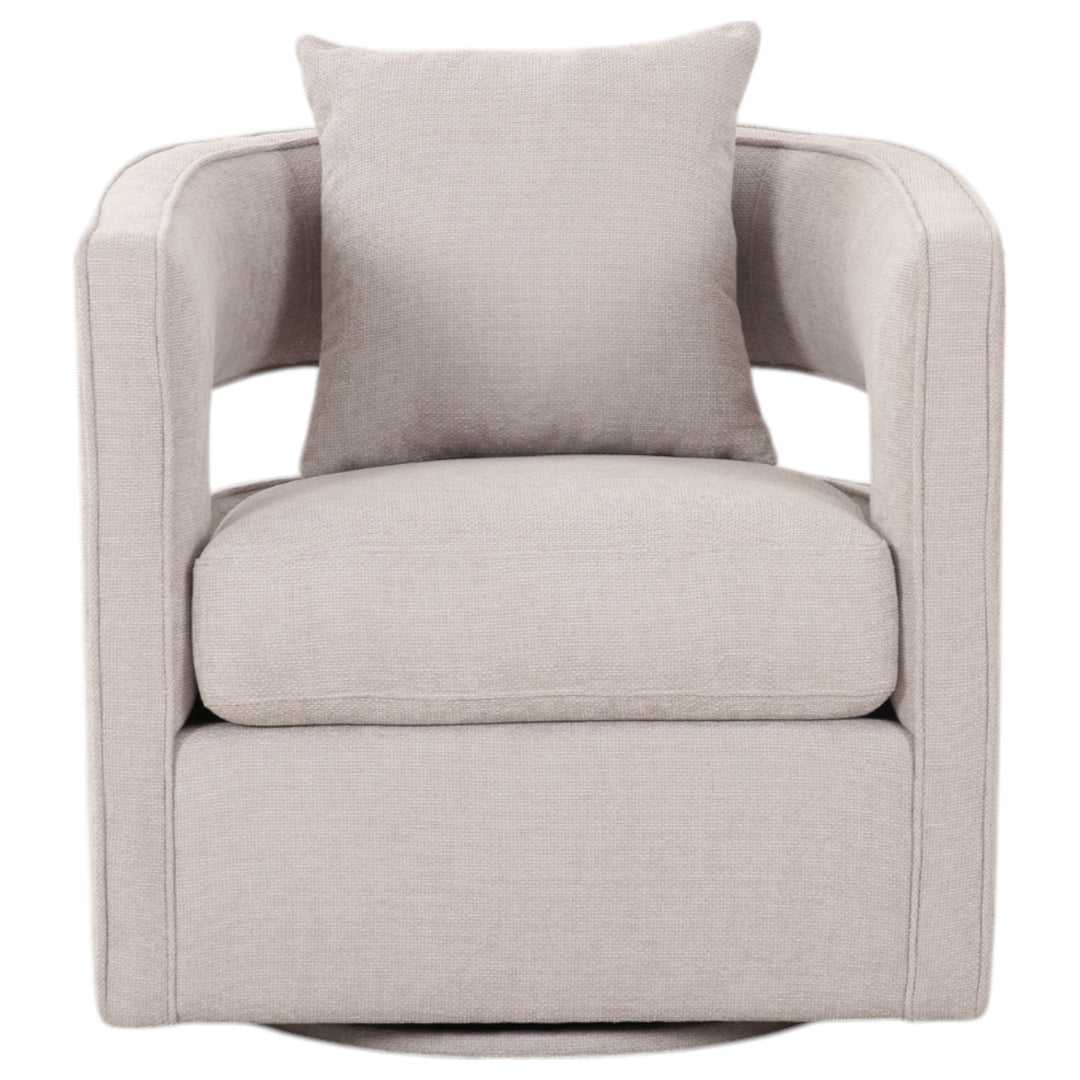 Rhonda Swivel Chair Beige - Future Classics Furniture