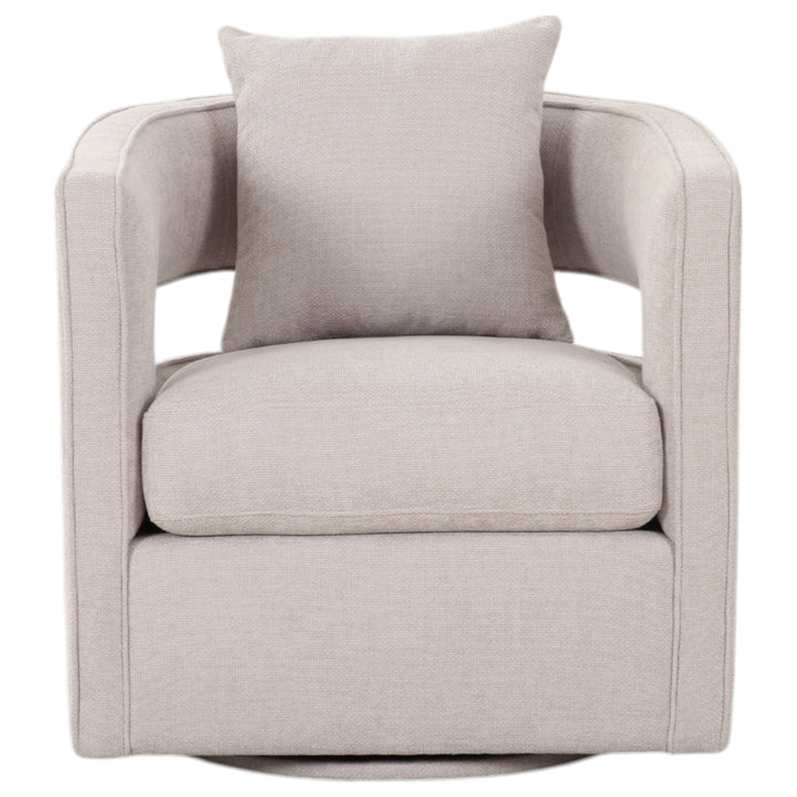 Rhonda Swivel Chair Beige - Future Classics Furniture