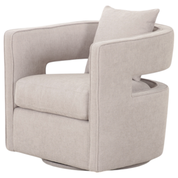 Rhonda Swivel Chair Beige - Future Classics Furniture