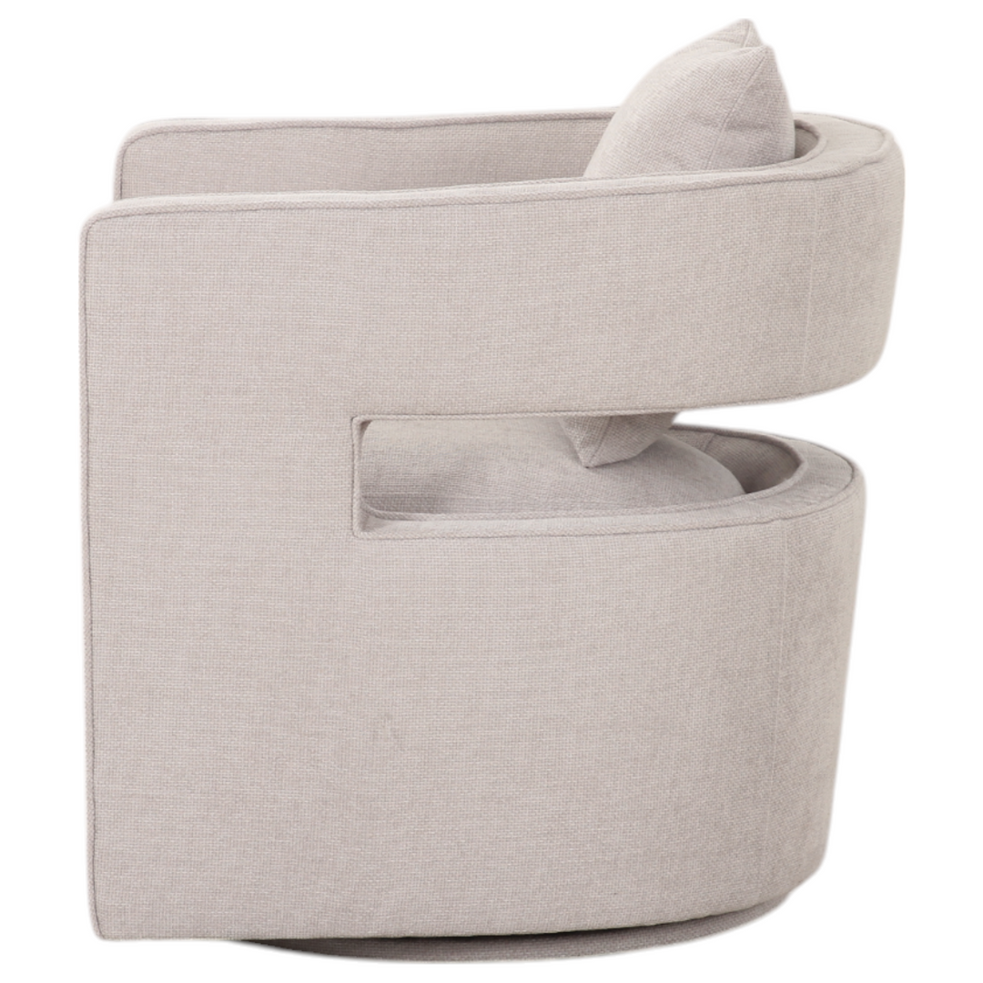 Rhonda Swivel Chair Beige - Future Classics Furniture