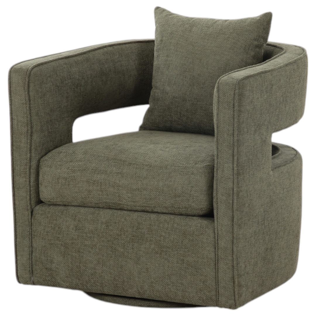 Rhonda Swivel Chair Moss Green - Future Classics Furniture