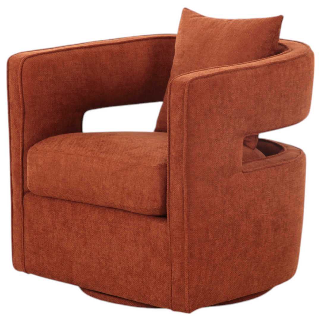 Rhonda Swivel Chair Rust - Future Classics Furniture