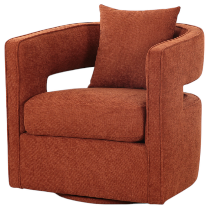 Rhonda Swivel Chair Rust - Future Classics Furniture
