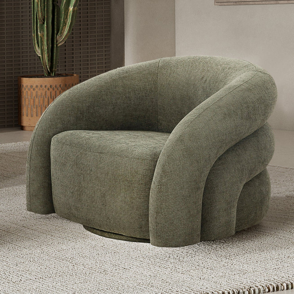 Ventosa Swivel Chair Moss Green - Future Classics Furniture