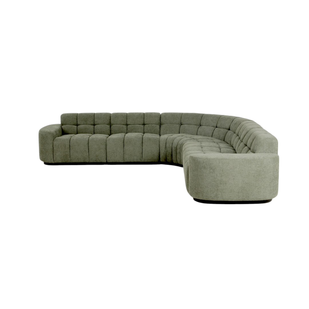 Adriano Corner Sofa Moss Green - Future Classics Furniture
